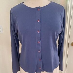 Passport XL blue button up top